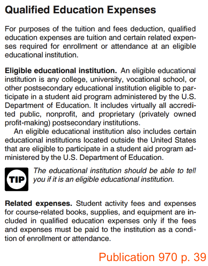 qualified education expenses