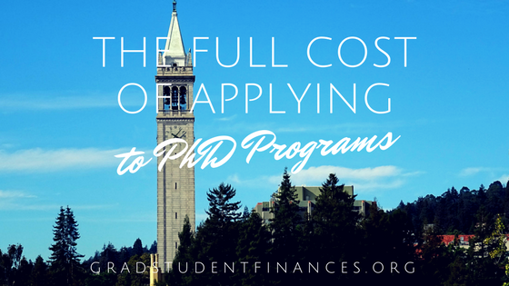 cost of applying to PhD programs