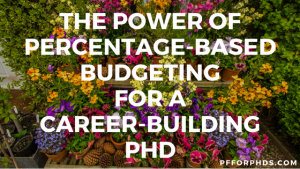 percentage budgeting PhD