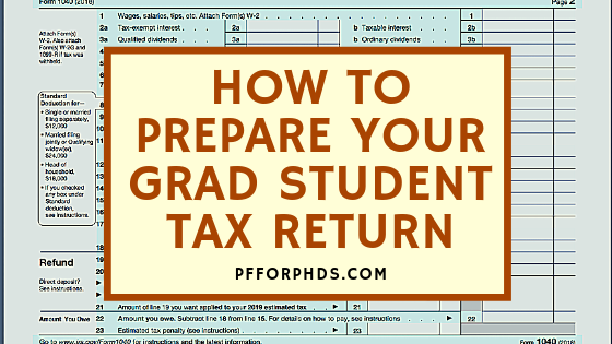 grad student tax return