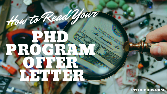 PhD offer letter