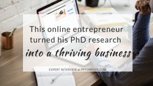 PhD online entrepreneur